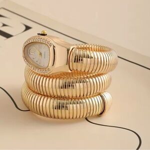 Serpenti Gold Wrap Timepiece Watch